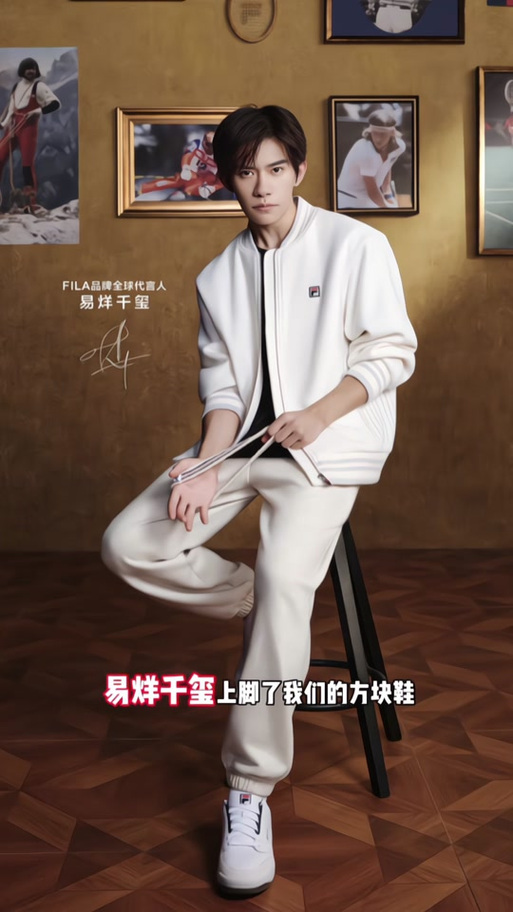 易烊千玺代言鞋子的品牌
