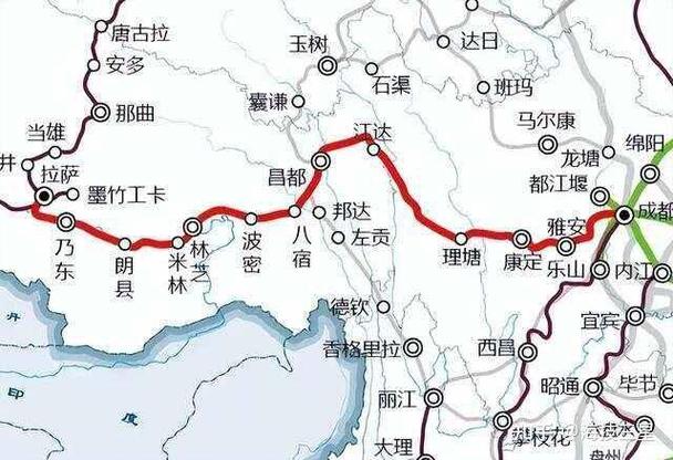 四川最新铁路线路图图标