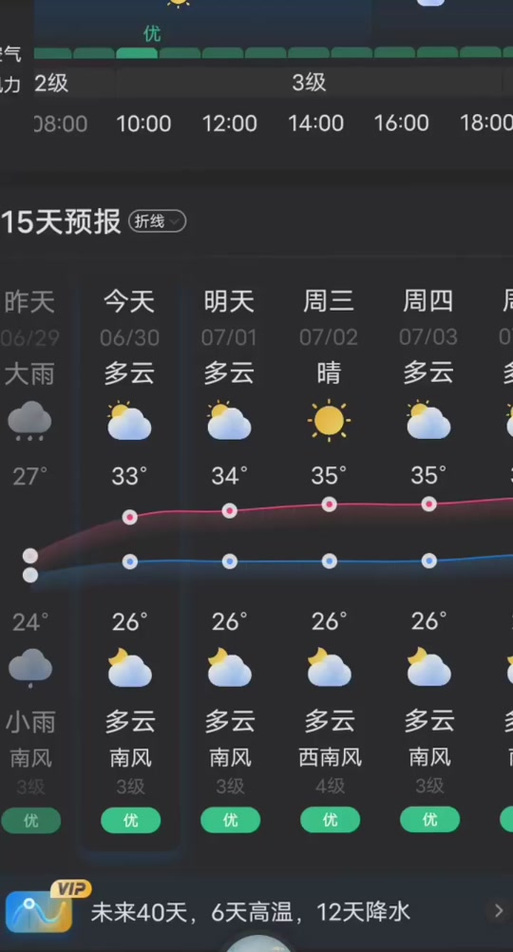 天气预报当地30天查询结果