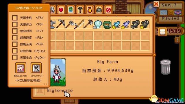星露谷内置MOD修改器