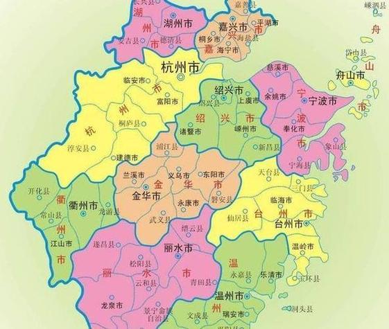 浙江地图全图高清
