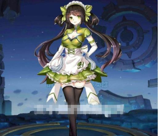王者荣耀女英雄穿女仆装
