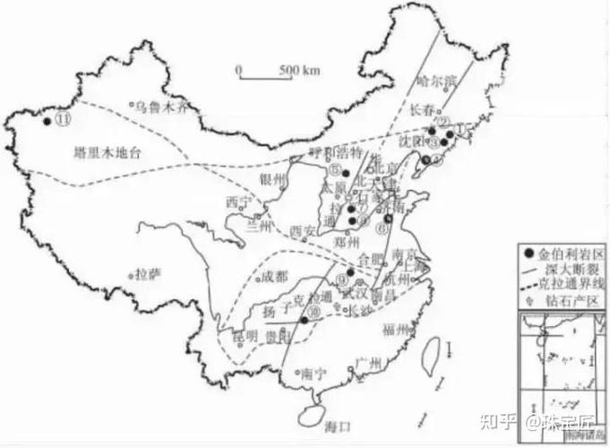 中国哪里有钻石矿