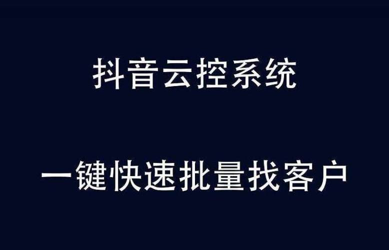抖音全自动云控系统截图