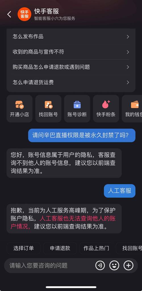 快手平台客服电话图标