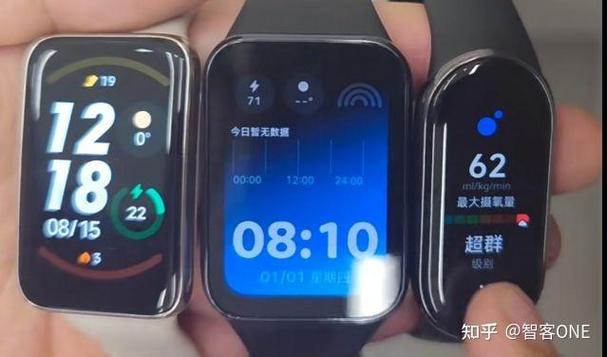 小米手环7对比8