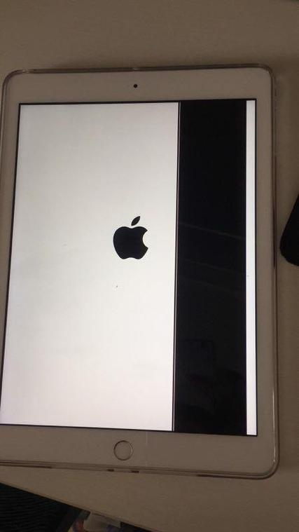 ipad屏幕上有黑线截图