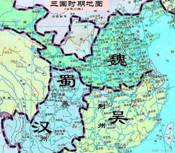 中国三国时期的地图