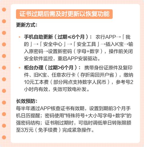 农行k宝的过期原因