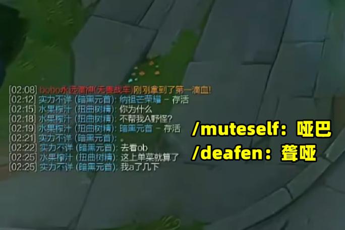 lol屏蔽队友,自己说的能看到吗