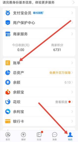 支付宝怎么查询一年的总账单