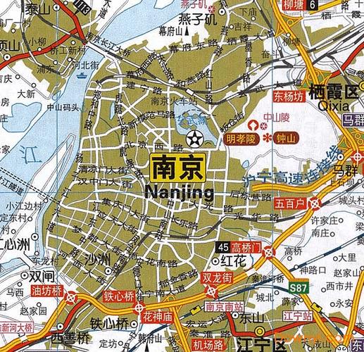 南京地图高清版大图缩略图