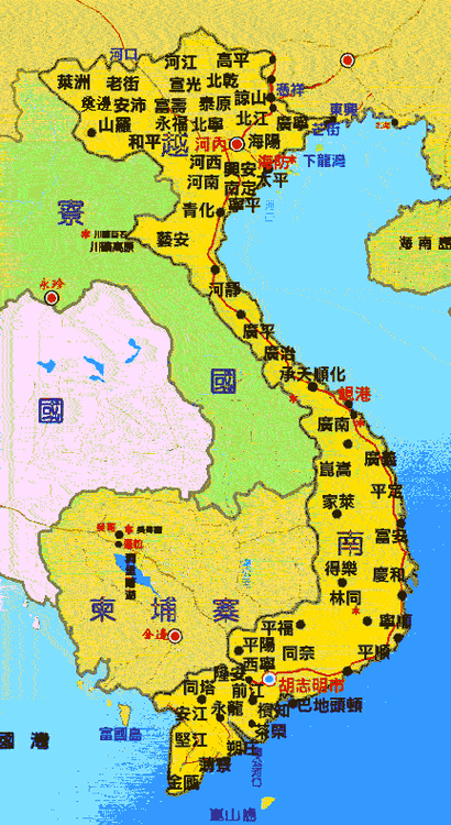 越南凉山地图