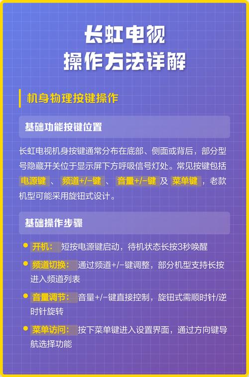 长虹电视按键说明书缩略图