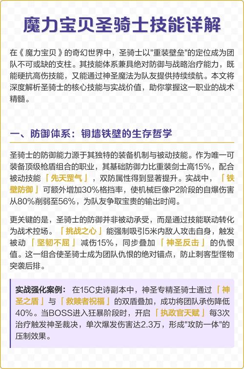 魔力宝贝圣骑士