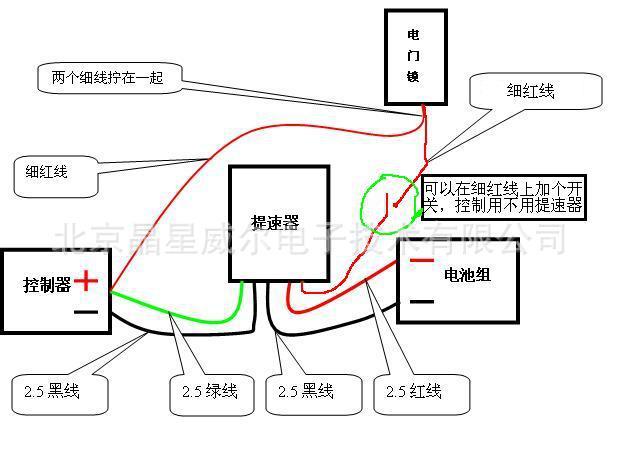 电动车电门锁两根线是什么线缩略图