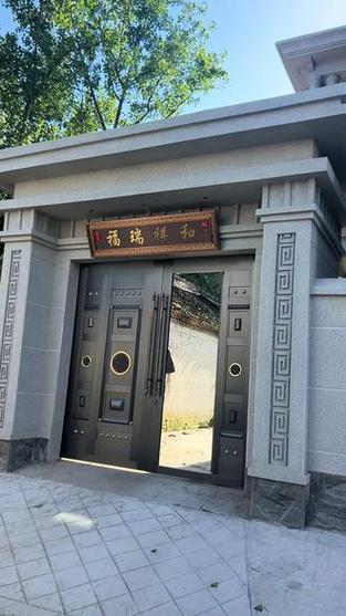 农村院墙大门门楼门头