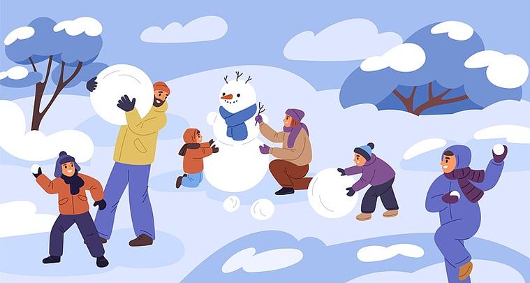 堆雪人打雪仗场景描写缩略图