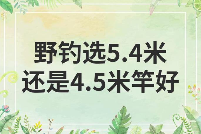 野钓5.4米还是4.5米好