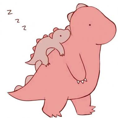 恐龙情侣头像超萌版