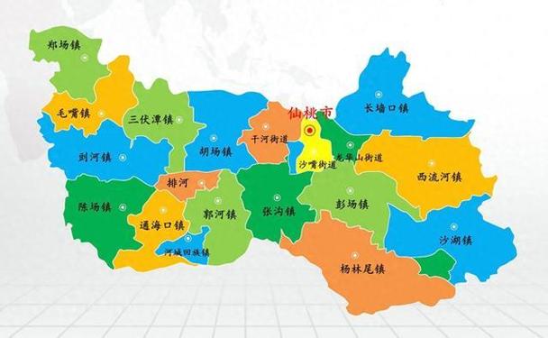 仙桃市地图高清版