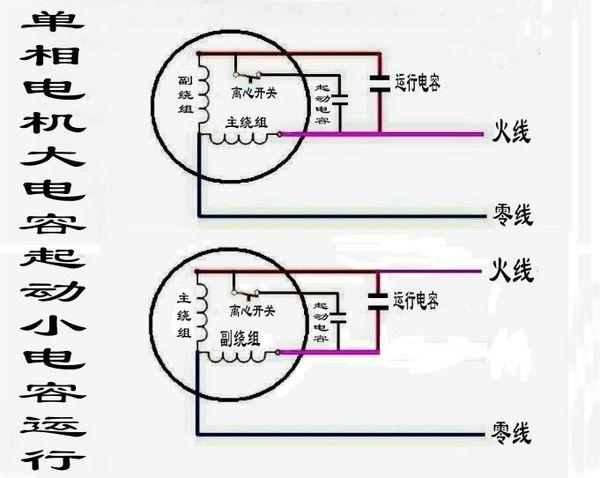 220v水泵电容接线图