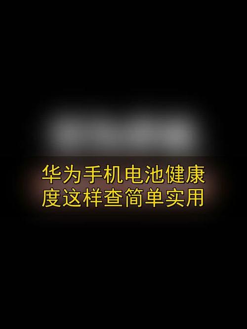 怎么看华为电池寿命
