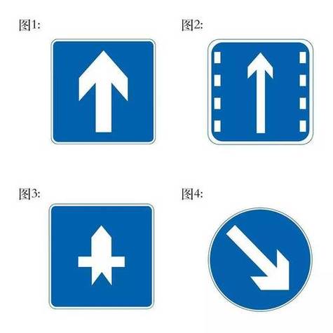 地面上蓝色箭头标志是什么意思