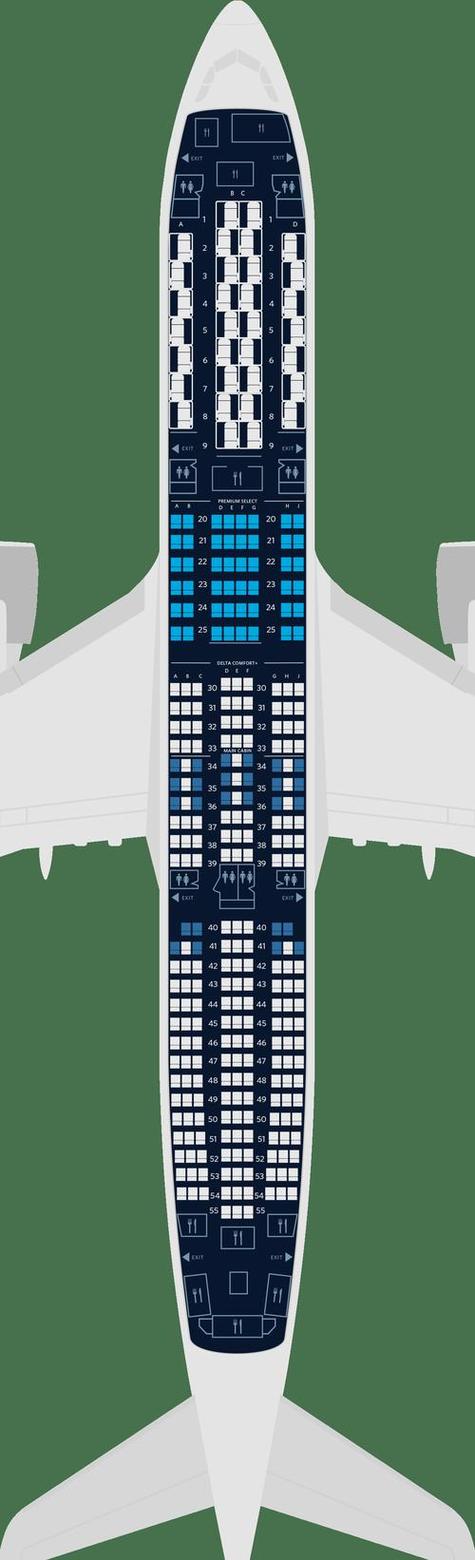 空客350座位图