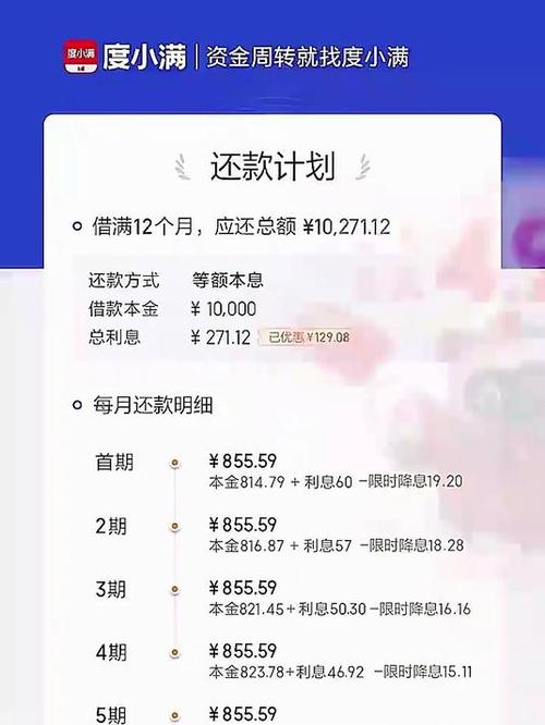 度小满还款暂不支持