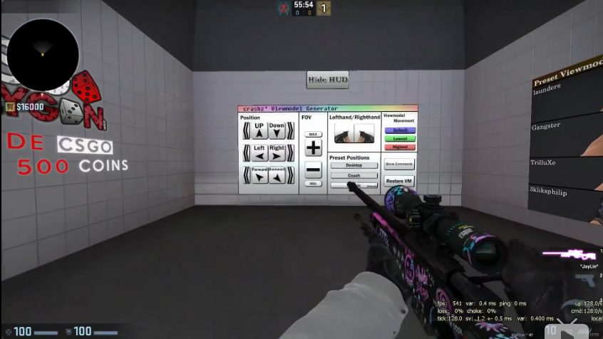 csgo如何把视角调远