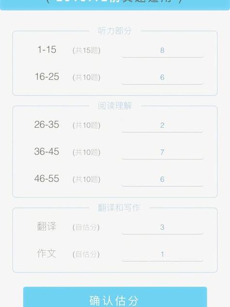 百词斩估分四级
