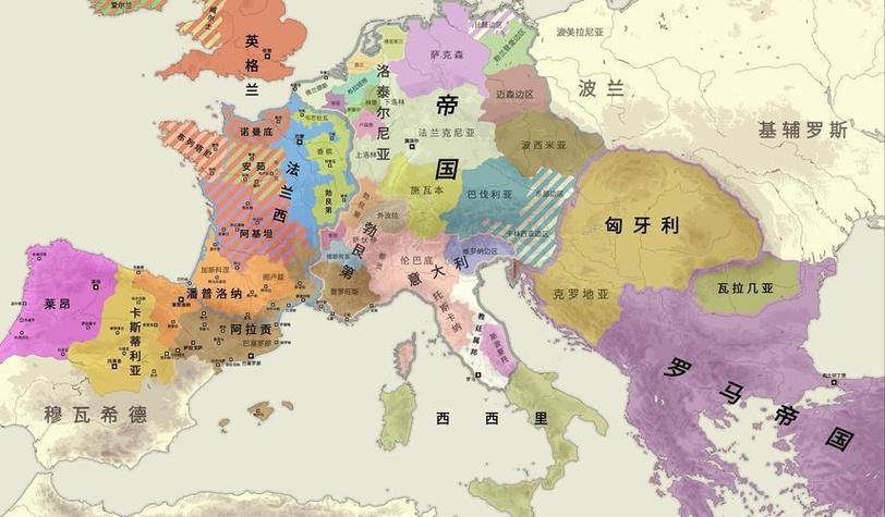 欧洲中世纪地图超清图标