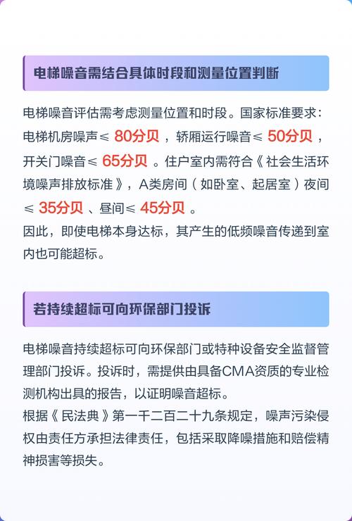 电梯噪音40分贝算扰民吗
