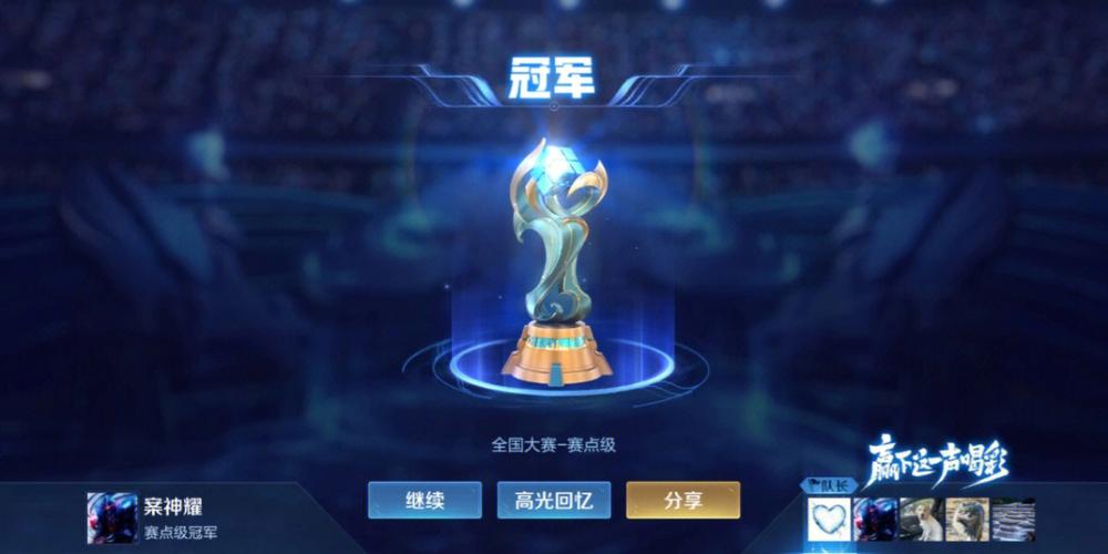 王者个人冠军一览表