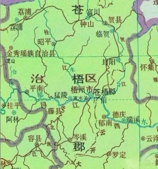 梧州市地图