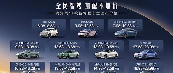 比亚迪海洋网11款智驾版上市