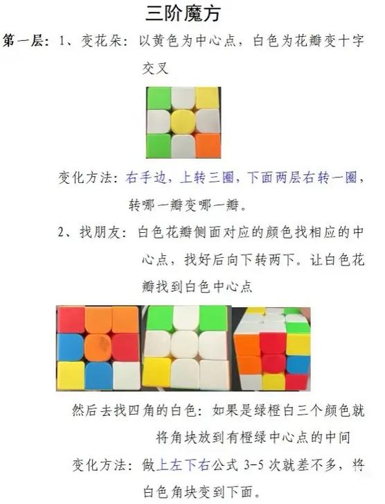 三阶魔方如何提速到20秒内