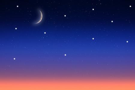 星斗当空月照怀