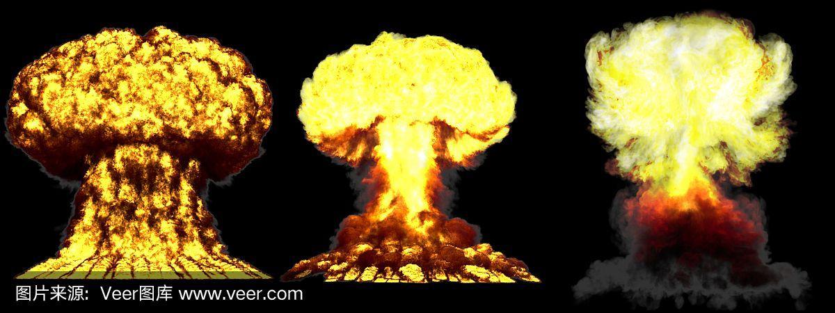 核弹爆炸3D动画