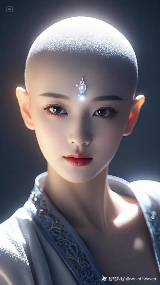 抖音小姐姐剪光头