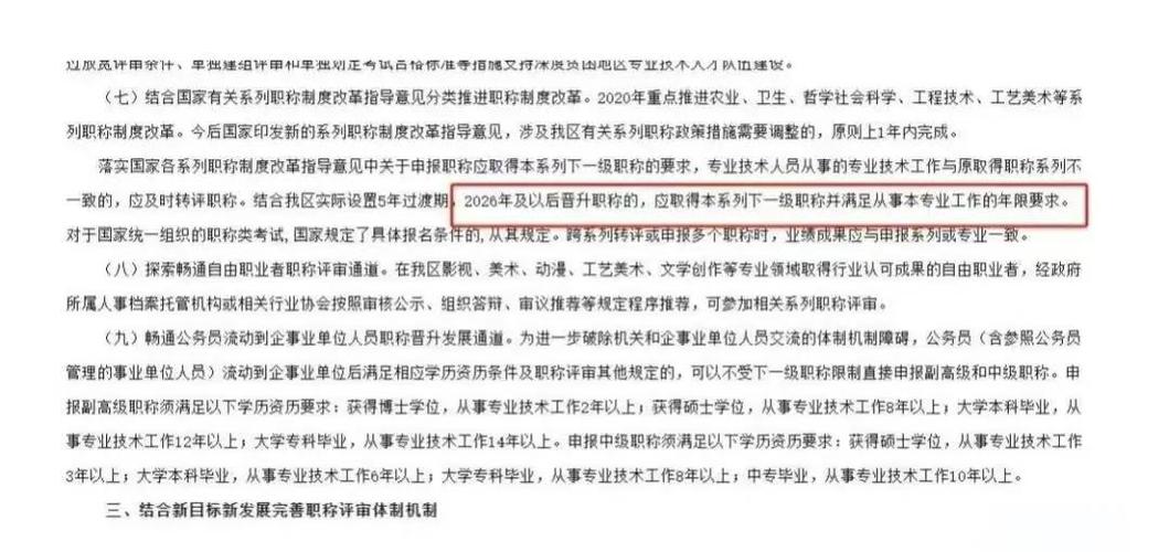 职称评审改革最新政策