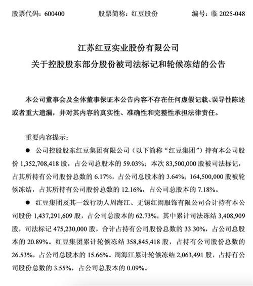 红豆股份为何被国家控股