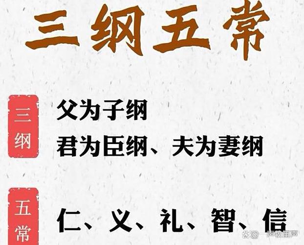三纲五常顺口溜