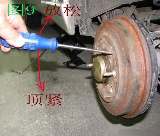自行车鼓刹怎么调松紧图解