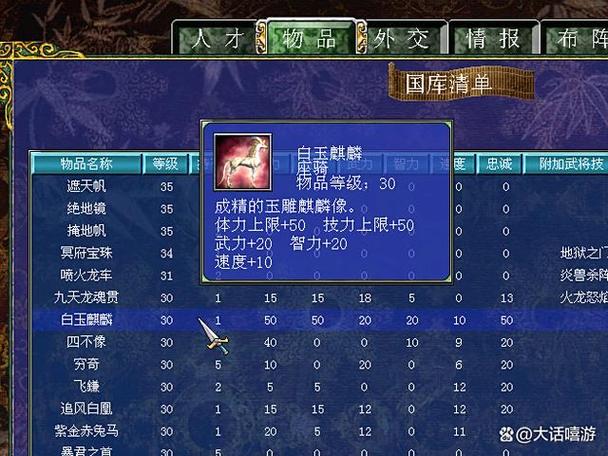 三国群英传7坐骑排行