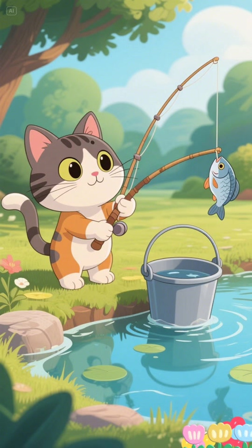 小猫钓鱼视频