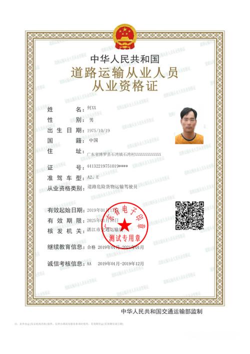 从业资格证电子版缩略图