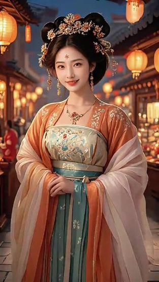 大唐不夜城古装美女
