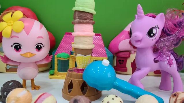 冰淇淋玩具视频大作战的多的小孩子